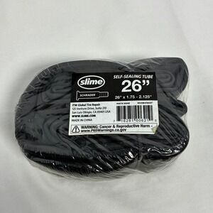 Slime Bike Inner Tube 26 x 1.75-2.125 Self-Sealing Schrader Valve Cycle MTB